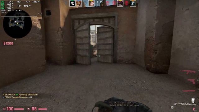 CS:GO : ON GTX 1650 + Ryzen 5 5600X смотреть онлайн