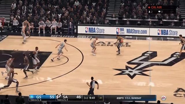 GSW @ SAS R1G4 (2018 NBA Playoffs) смотреть онлайн