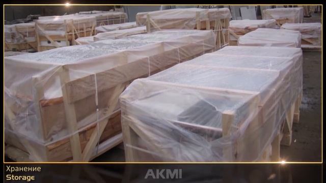 Natural stone processing and mounting, CNC machines - AKMI смотреть онлайн
