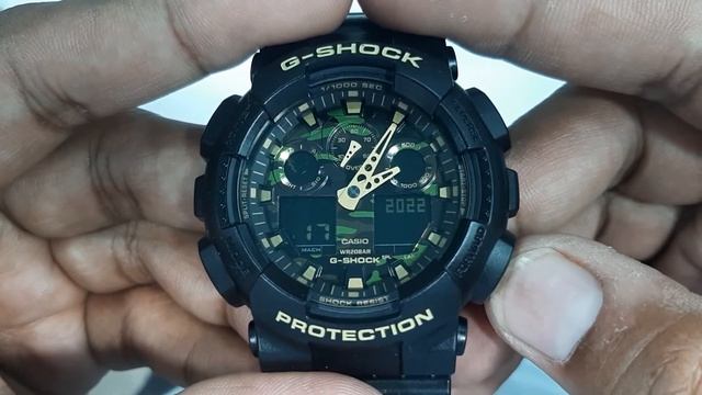How To Setting Time Casio G-SHOCK GA-100 Analog Digital Watch смотреть онлайн