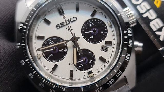 Seiko Prospex Solar Chronograph Speedtimer Panda JDM SBDL085 SSC813P1