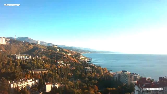 Вебкамера "Дубна". Запись 11.10.2017 08:00:03 смотреть онлайн