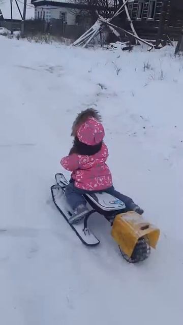 снегокат с мотором! смотреть онлайн