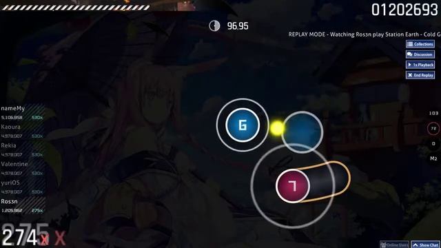 osu! Station Earth - Cold Green Eyes | 97,14% acc. смотреть онлайн