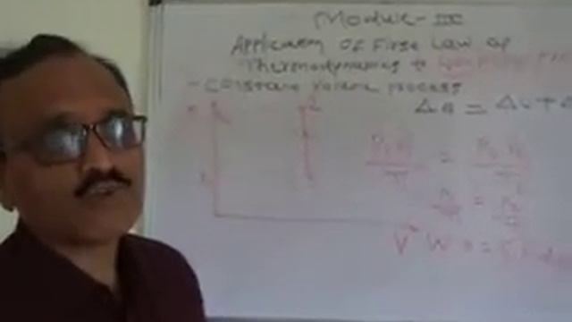 Application of first law of thermodynamics to constant volume process смотреть онлайн