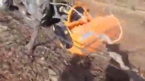 Мульчер  ShakTiman  , работа в междурядии виноградника. +7 903 642 07 82