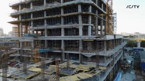 Небоскреб iCity в Москва Сити - Съемка с Дрона