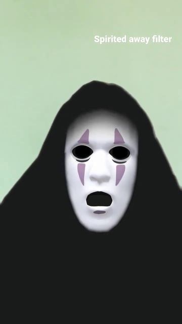 Snap Chat NoFace filter (Kaonashi from Spirited Away) смотреть онлайн