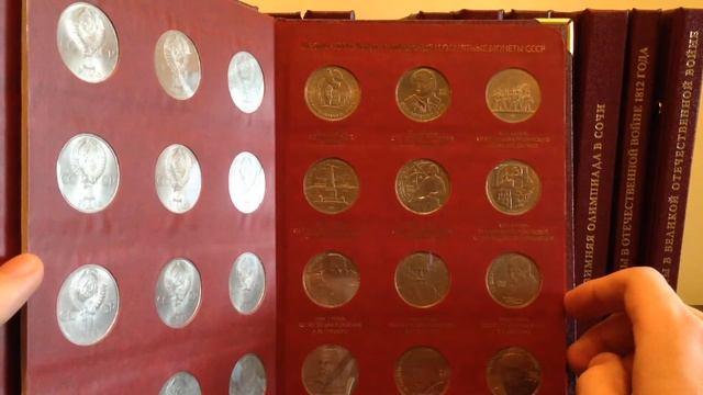Моя нумизматическая коллекция в альбомах Альбо Нумизматико. Часть 4 монеты Юбилейные монеты СССР смотреть онлайн