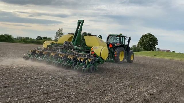 2022 John Deere 1745 planter planting soybeans смотреть онлайн