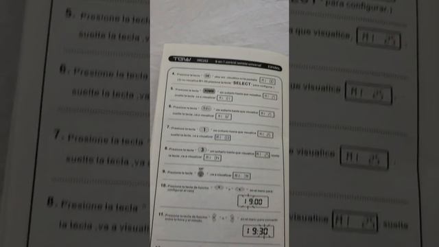 Control remoto universal tgw manual смотреть онлайн