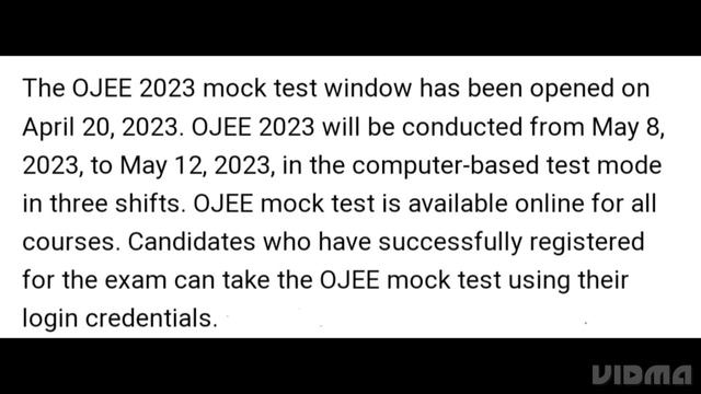 OJEE ADMIT CARD 2023 DECLARED, OJEE MOCK TEST 2023 WINDOW OPEN, HOW TO APPLY MOCK TEST OJEE, LATEST смотреть онлайн
