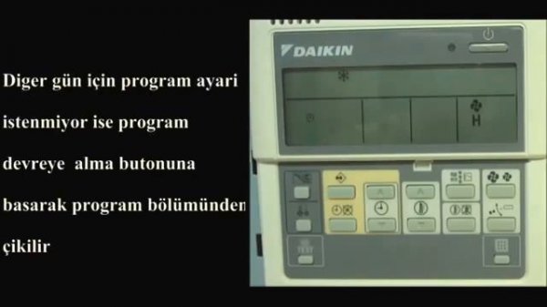 DAIKIN BRC1D52 KUMANDA KULLANIMI YouTube