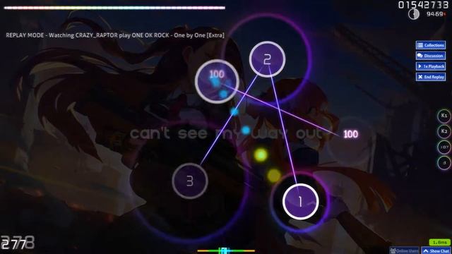 osu![только на мышке - use only mouse]/6★/One by One - 203pp(FC) смотреть онлайн