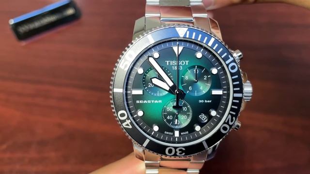 Tissot 1853 Seastar 1000 Chronograph Steel Diver's Watch T1204171109101