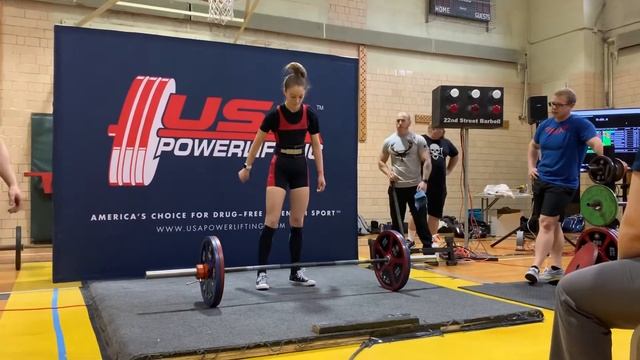 2020 IA State Powetliifting-Deadlift attempt 3 115kg смотреть онлайн