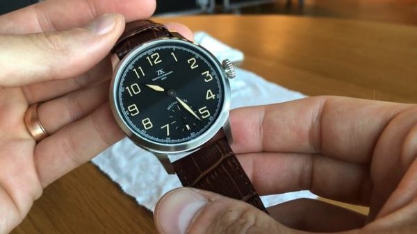 Zahnd and Kormann Swiss Made mechanical pilot watch (ETA 6498-1)