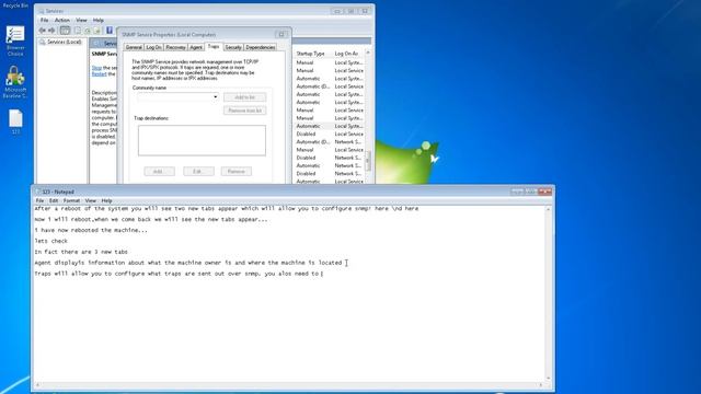 Configuring SNMPv2c on Windows 7 смотреть онлайн