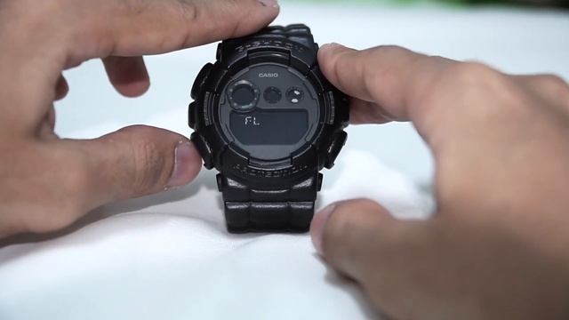 Casio 3427 Module - G-Shock GD-120 series watch set-up, test screen and functions demo. смотреть онлайн