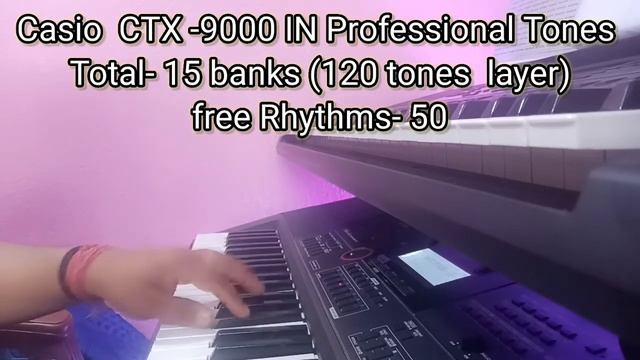 Casio CTX 9000 IN Professional Tones (15 Banks 129 tones 55 rhythms) смотреть онлайн