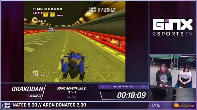 UKSM' 18 | Sonic Adventure 2: Battle Hero Story | 00:36:25 | Drakodan смотреть онлайн