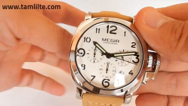 Megir Original - Chronograph | ساعة هايلة - صينية أصلية | Leather Strap | Complete Calendar смотреть онлайн