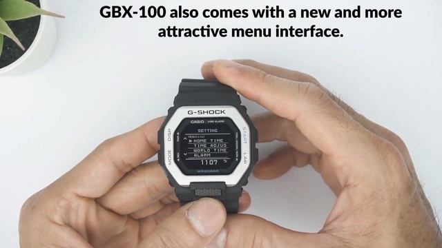 Casio G Shock Gbx 100 7Dr Men's Digital Wrist Watch, White/Black/Silver смотреть онлайн
