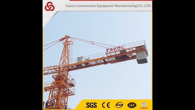10 tons QTD160 Luffing Tower Crane,10 ton luffing travelling tower crane,luffing internal climbin.. смотреть онлайн