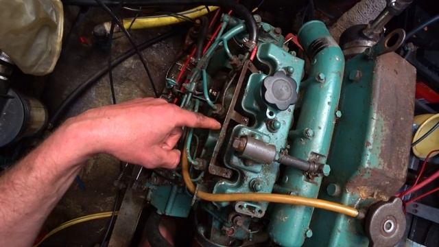 VOLVO PENTA MD 2040, стоял много лет, завёлся и довёз.#VolvoPenta