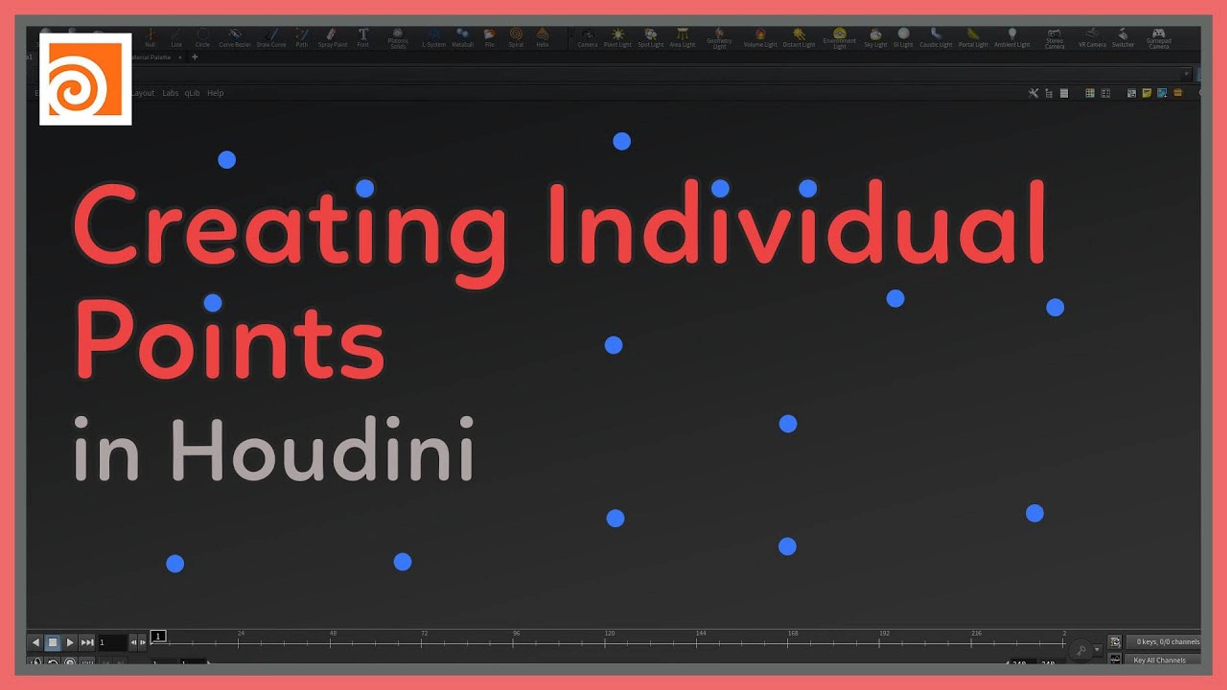 14 Creating Individual Points in Houdini смотреть онлайн