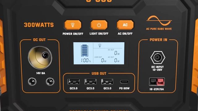 Introducing the 2022 Advance Portable Power Station - Vattix G-300 смотреть онлайн