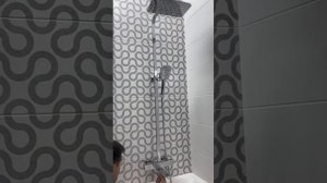 Душевая система с термостатом и тропическим душем Vieir V393561 хром