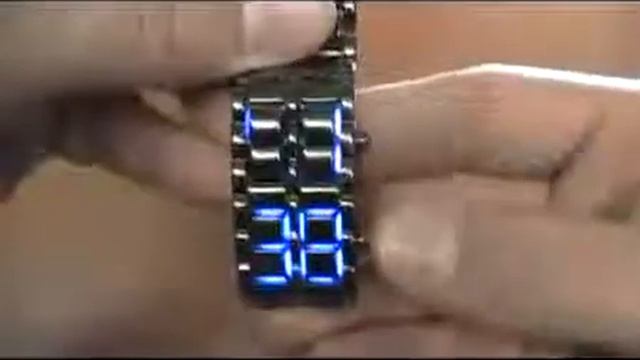 Светодиодные бинарные часы Самурай Iron Samurai смотреть онлайн