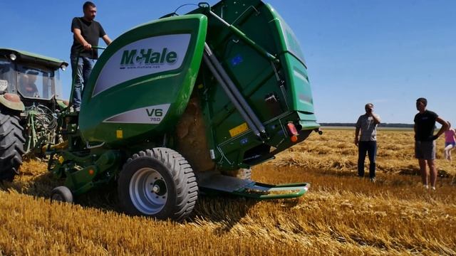 Налаштування та перший запуск McHale V6 750 Рулоний прес-підбирач для заготівлі сінажу та соломи смотреть онлайн