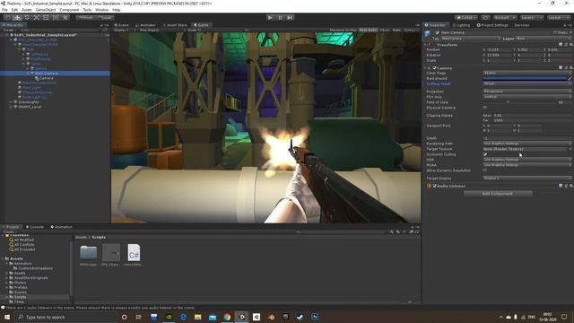 Gun and Wall glitch in Unity FPS Game смотреть онлайн