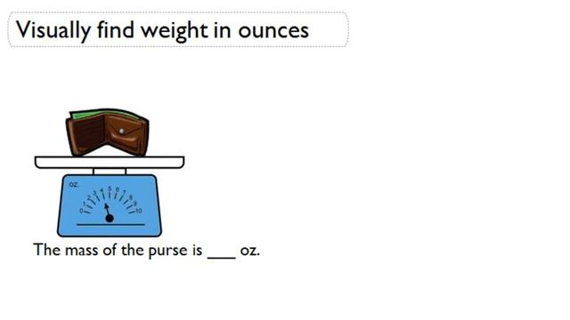Visually find weight in oz. смотреть онлайн