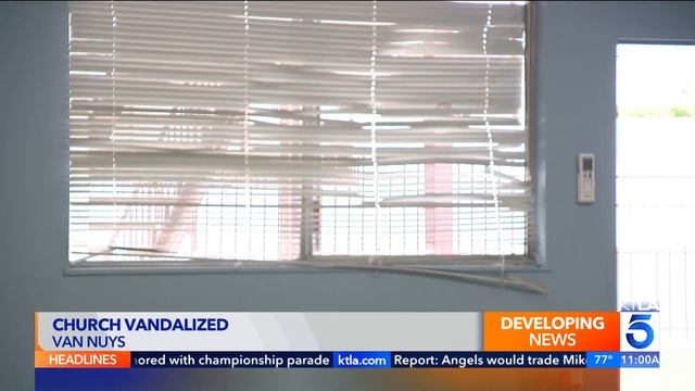 Investigation underway after Van Nuys church vandalized смотреть онлайн