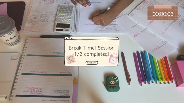 2-HOUR STUDY WITH ME 📄 (45/15 Pomodoro) | with chill lofi 🎧 | with 15-min breaks смотреть онлайн