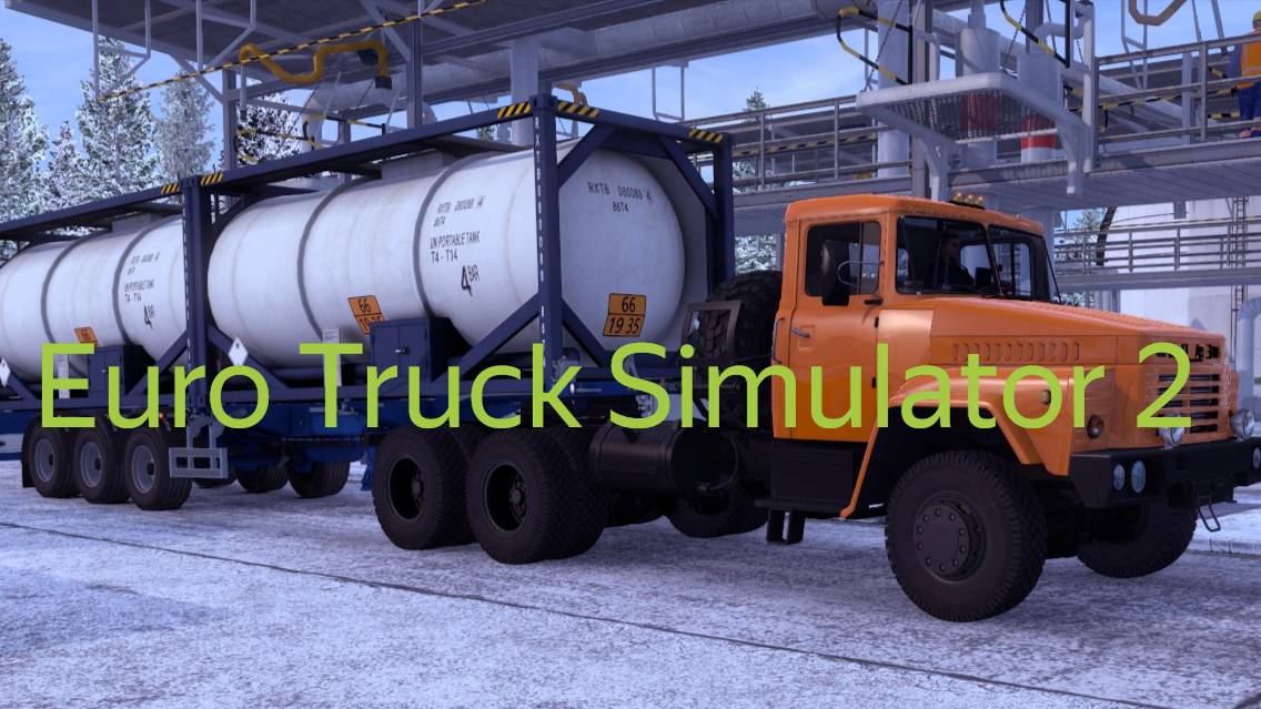 № 18.Euro Truck Simulator 2.Покатушки зимой по Русским дорогам на КРАЗЕ смотреть онлайн