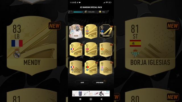 открытие паков в игре Draft23 смотреть онлайн