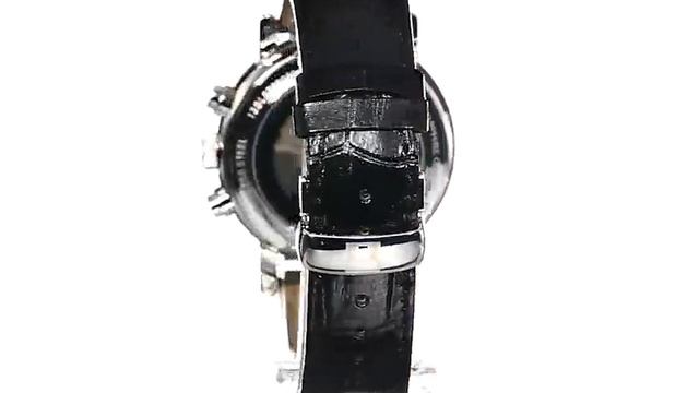 Tissot Men's T068 427 16 051 00 Carson Stainless Steel Watch with Black Leather Band смотреть онлайн