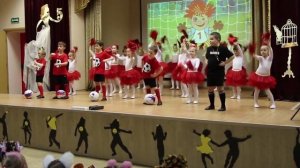 Детский танец «ФУТБОЛ» с воспитанниками Детского сада. Отчетный концерт СМАЙЛ