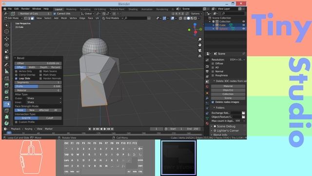 Blender Edit mode tutorial. смотреть онлайн
