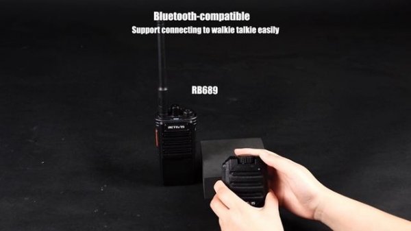 Retevis HWN001 Bluetooth Wireless Remote Speaker Mic.