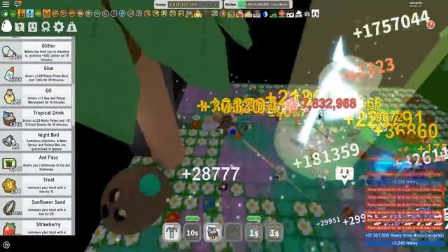 Donating 100 Glue To Wind Shrine In Roblox Bee Swarm Simulator смотреть онлайн