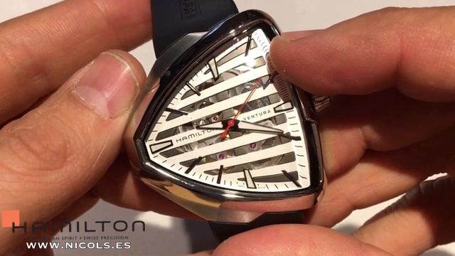 Reloj Hamilton VENTURA ELVIS 80 Skeleton Auto - H24555381 смотреть онлайн