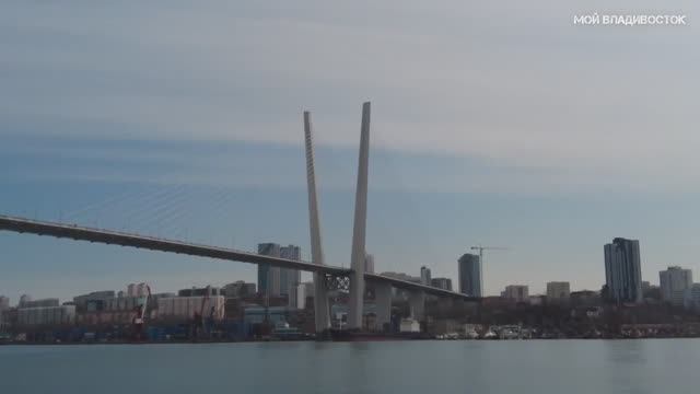 Владивосток бухта Золотой Рог,корабельная набережная. смотреть онлайн