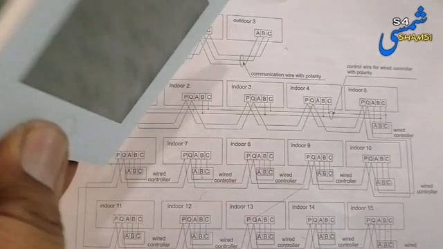 VRV/VRF Signal Wiring Drawing | VRF/VRV Air Conditioning System Wiring Detail