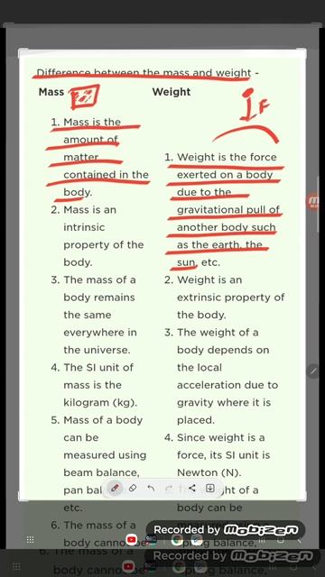 difference between mass and weight for class 9th physics#class9thmathchapter2 смотреть онлайн
