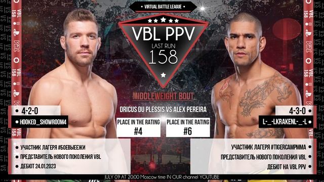 VBL PPV #158 • Rio de Janeiro • EDGAR vs FONT смотреть онлайн